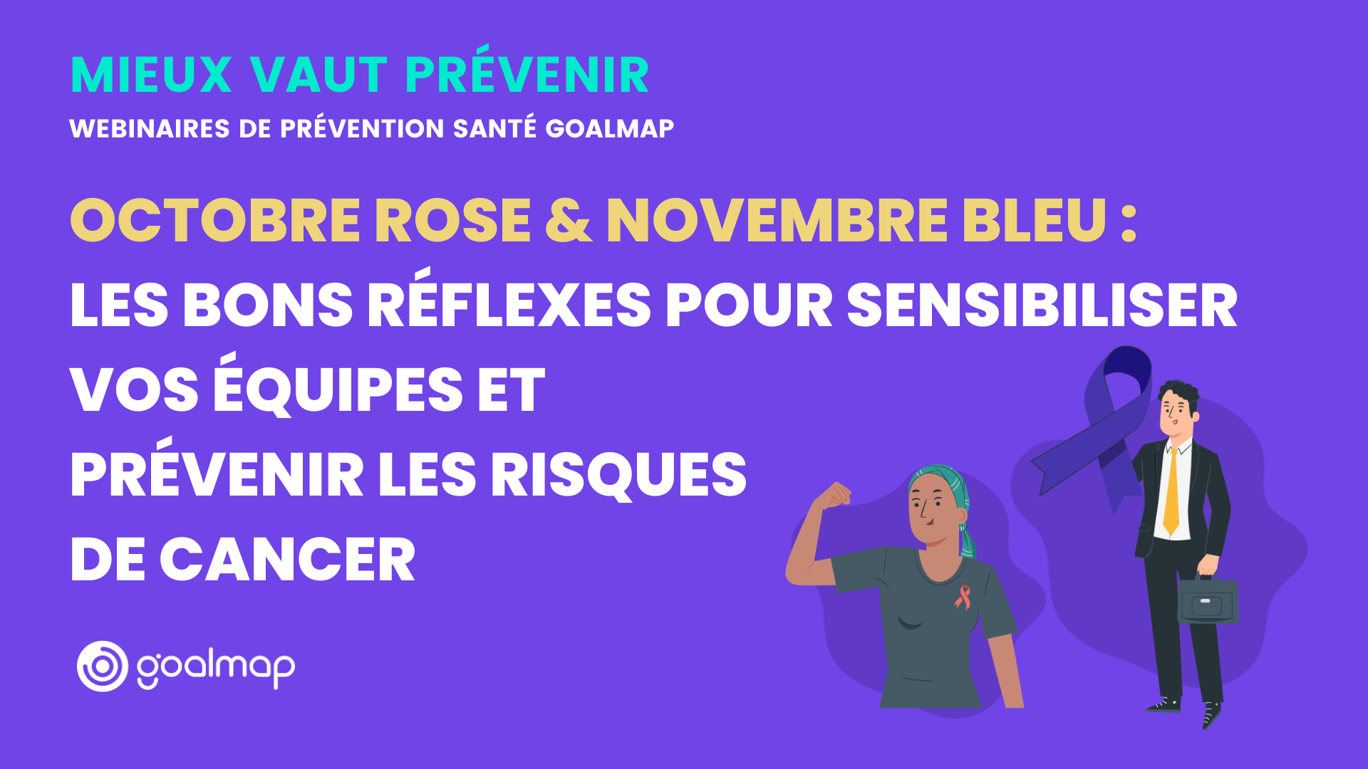Octobre rose & Novembre bleu : les bons réflexes pour sensibiliser vos équipes et prévenir les risques de cancer